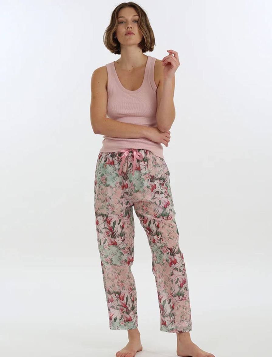 Sleepwear Papinelle | Papinelle - Palisades Full Length Pant Floral