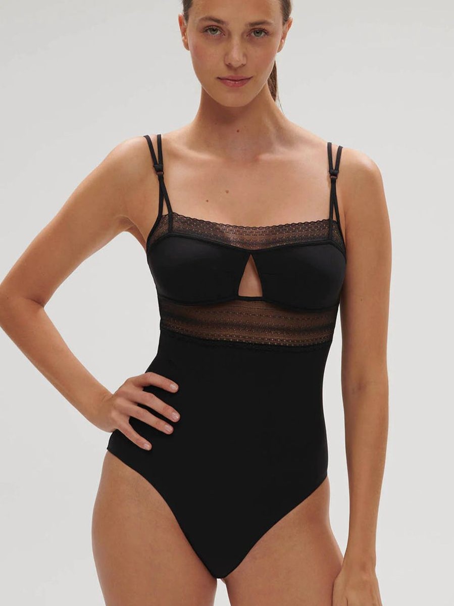 Sleepwear Simone Perele | Simone Perele - Pia Bodysuit Black