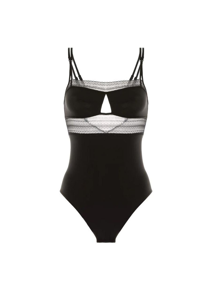 Sleepwear Simone Perele | Simone Perele - Pia Bodysuit Black