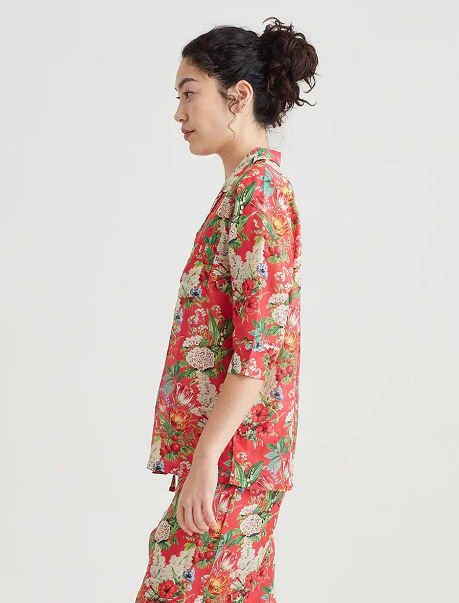 Sleepwear Papinelle | Papinelle - Clara Pj Shirt Geranium