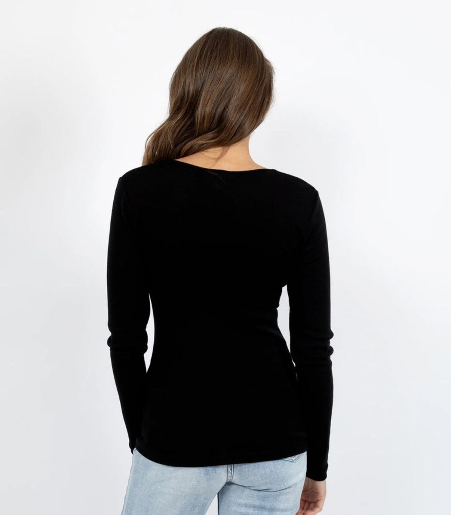 Basics Baselayer | Baselayers - Pure Wool Scoop Neck Long Sleeve Thermal