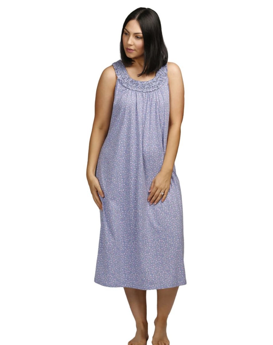 Sleepwear SCHRANK | Schrank - Wildflower Sleeveless Cotton Nightie