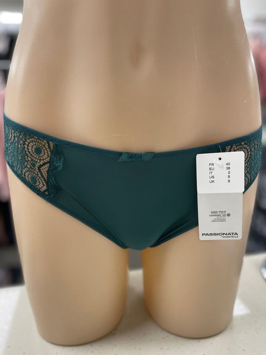 Briefs Passionata | Passionata - Georgia Lace Bikini Green Sequoia