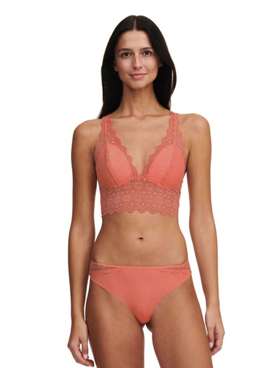 Sleepwear Passionata | Passionata - Georgia Graphic Lace Bralette Peach Sorbet