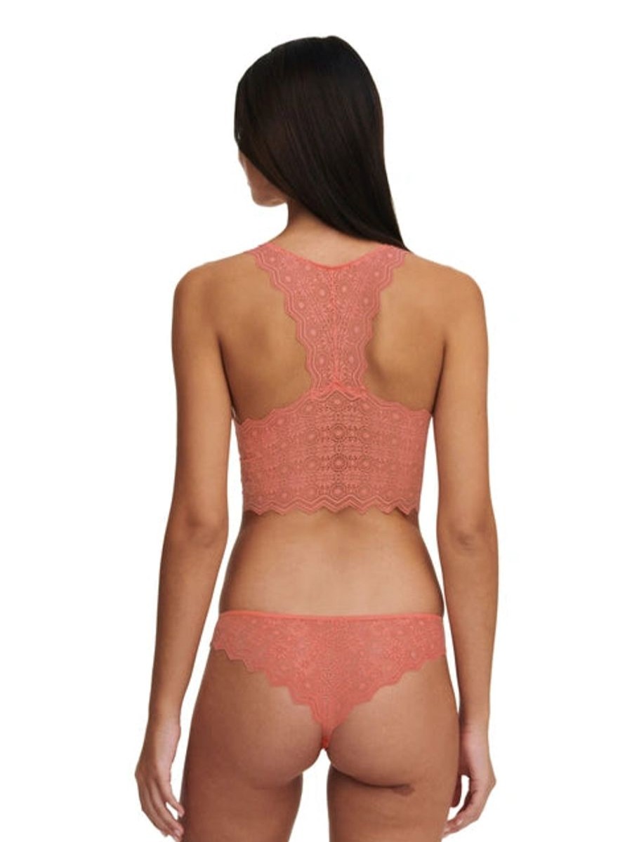 Sleepwear Passionata | Passionata - Georgia Graphic Lace Bralette Peach Sorbet