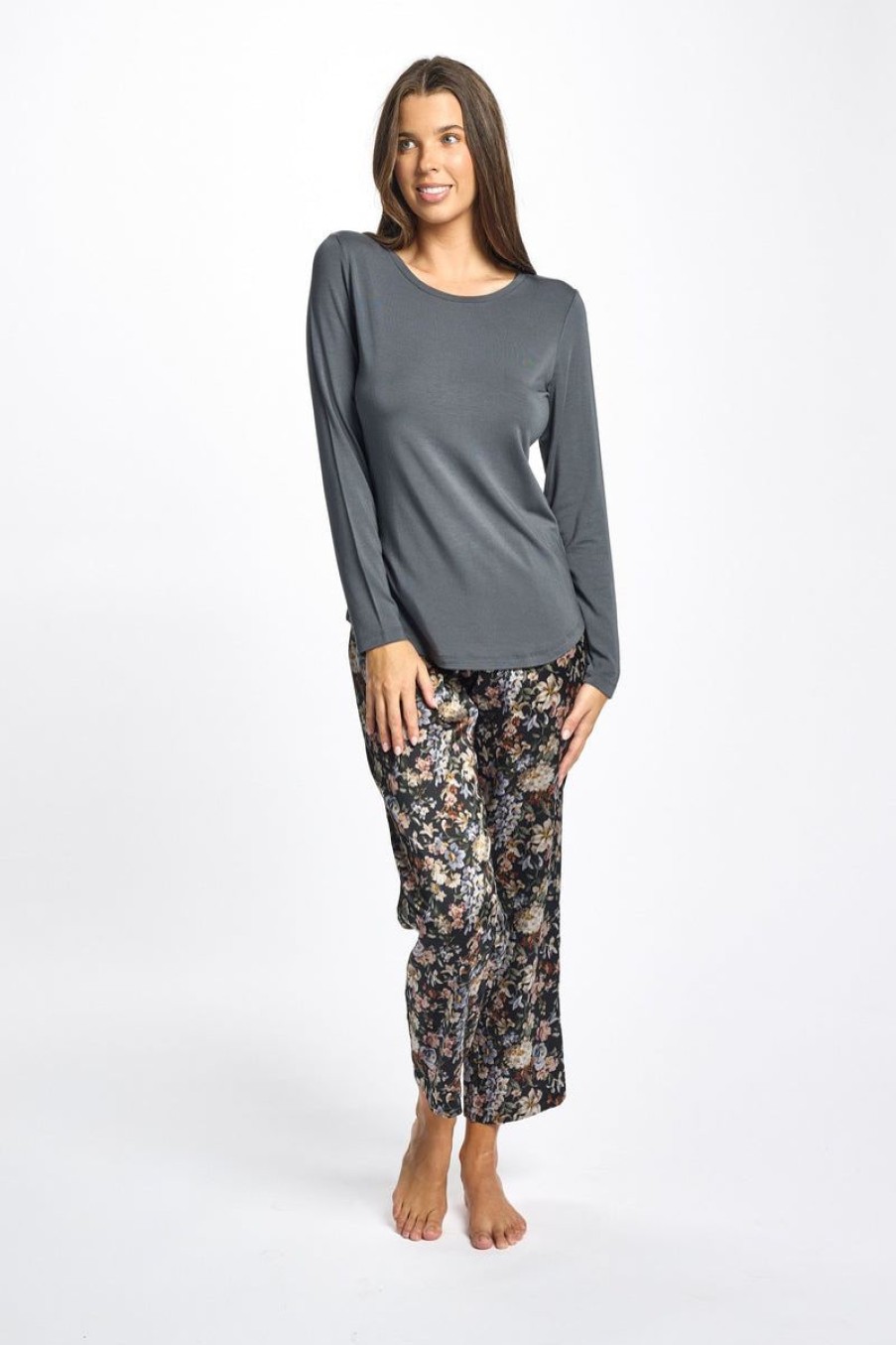 Sleepwear Love u0026 Lustre | Love & Lustre - Cotton Modal Long Sleeve Top