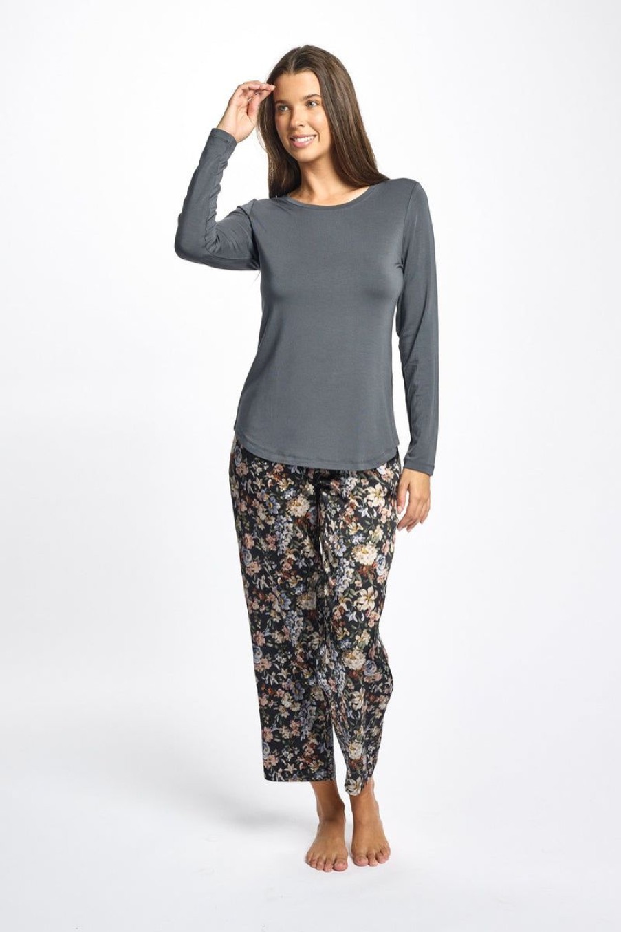 Sleepwear Love u0026 Lustre | Love & Lustre - Cotton Modal Long Sleeve Top