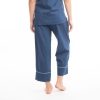 Sleepwear Victorias Dream | Victoria'S Dream - Boudoir Cotton Pj Set | Blue Navy