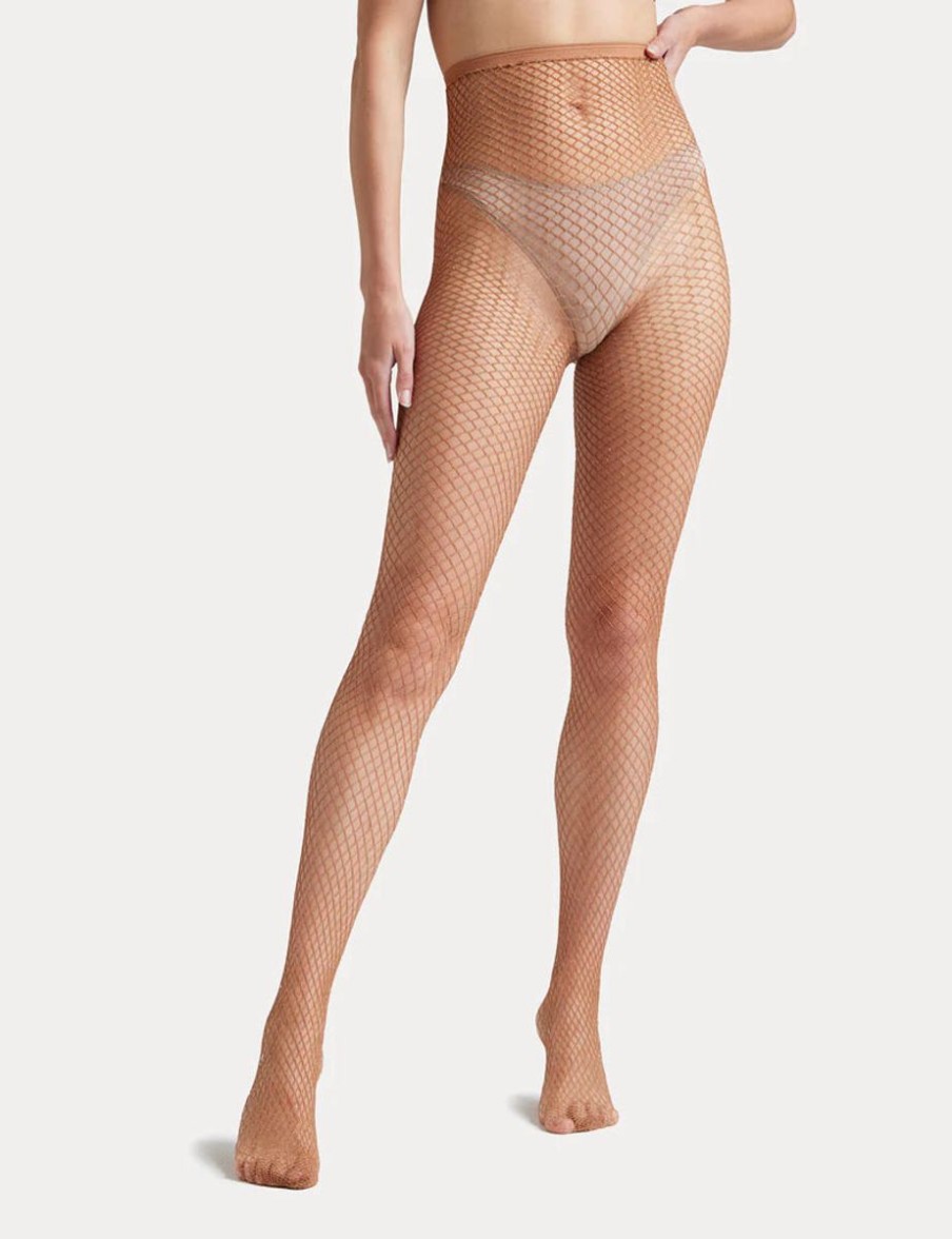 Basics Ambra | Ambra - Lurex Fishnet Tights