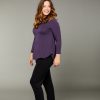 Tani Australia Tani | Tani - Cara Long Sleeve Swing Top Mulberry