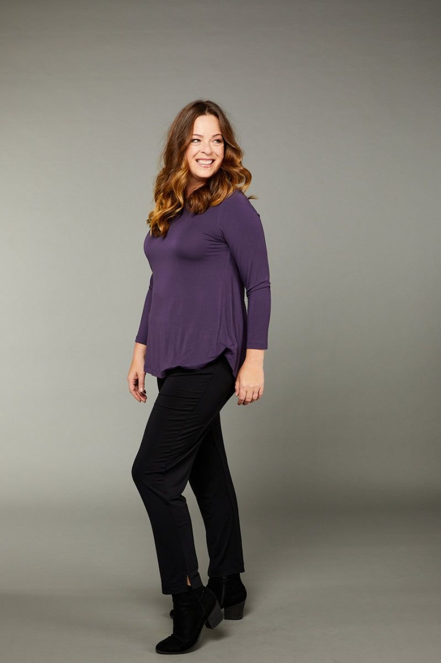 Tani Australia Tani | Tani - Cara Long Sleeve Swing Top Mulberry