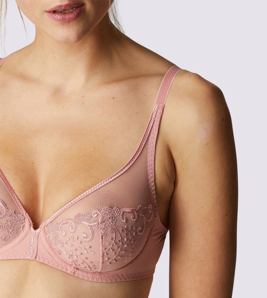 Bras Simone Perele | Sp - Delice Full Cup Plunge Rose Peach