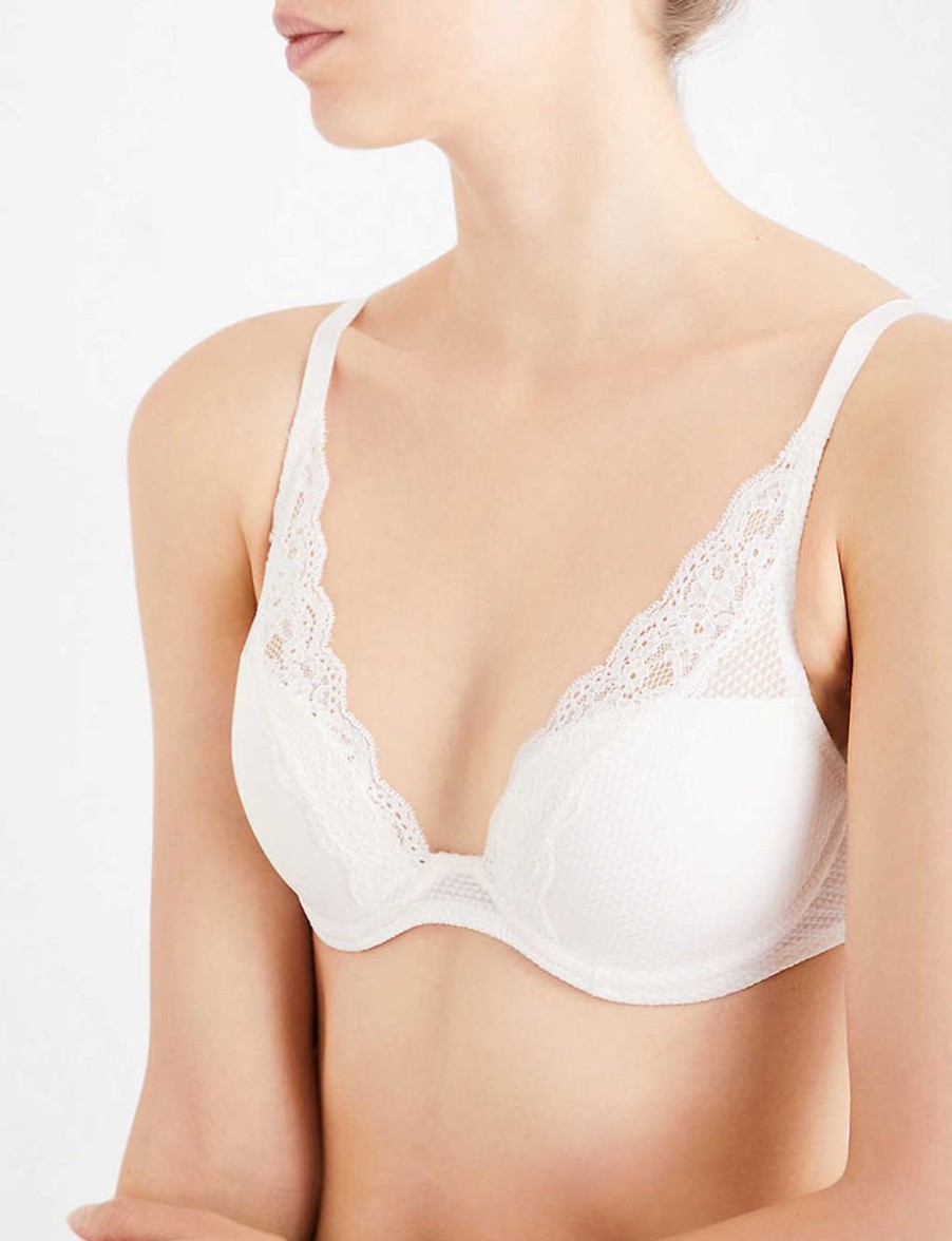 Bras Passionata | Passionata - Brooklyn Lace Plunge Bra Talc