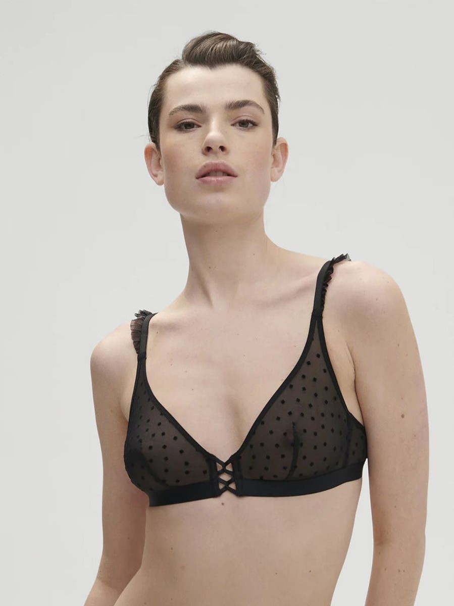 Bras Simone Perele | Simone Perele - Lucie Soft Cup Triangle Black