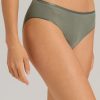 Briefs Hanro | Hanro - Cotton Seamless Midi Briefs Antique Green