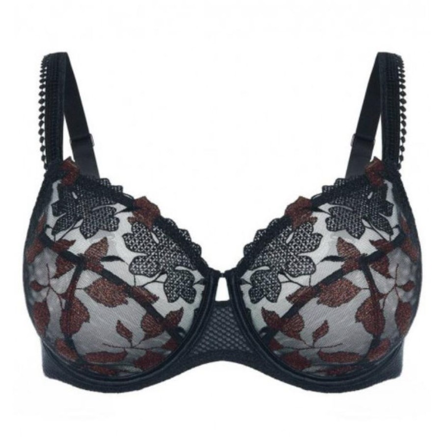 Bras Simone Perele | Simone Perele - Dahlia Full Cup Control Copper Black