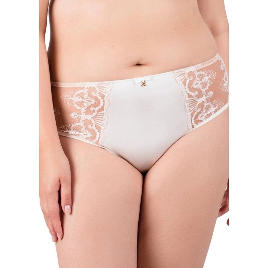 Briefs Samanta Lingerie | Samanta Lingerie - Perla Midi Brief Ivory