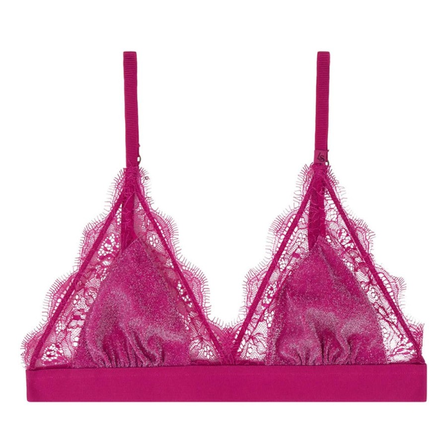 Bras Love Stories | Love Stories - Love Lace Bralette Hot Pink