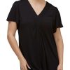 Sleepwear Yuu | Yuu - Diamond Pleat V Neck Top Navy