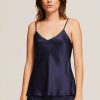 Silks GINIA | Ginia - V Silk Cami Midnight