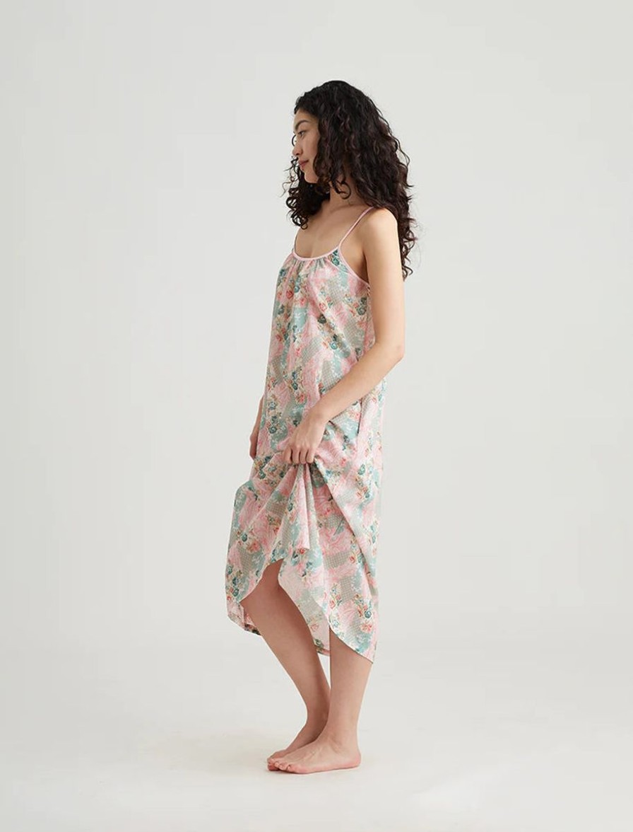 Sleepwear Papinelle | Papinelle - Sasha Strappy Maxi Nightie English Rose