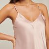 Silks GINIA | Ginia - V Neck Silk Cami Silver Pink