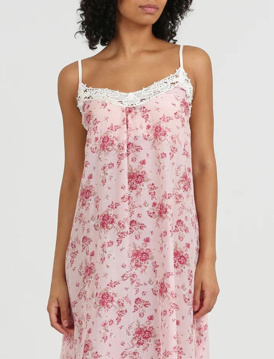 Sleepwear Papinelle | Papinelle - Lou Lou Maxi Nightie Pink