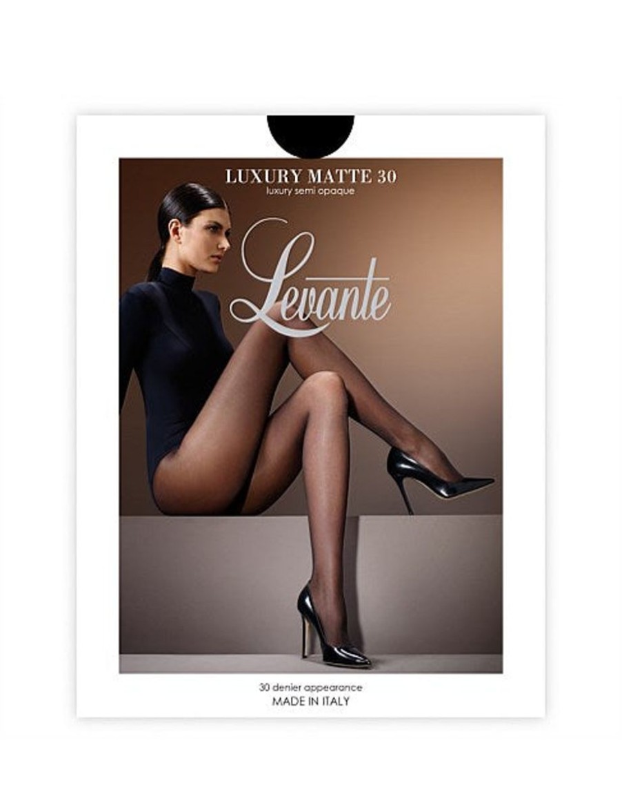 Basics Levante | Levante - Immaculate 30 Matte Semi Sheer Nero