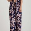 Sleepwear Papinelle | Papinelle - Abigail Paisley Full Length Pant Navy