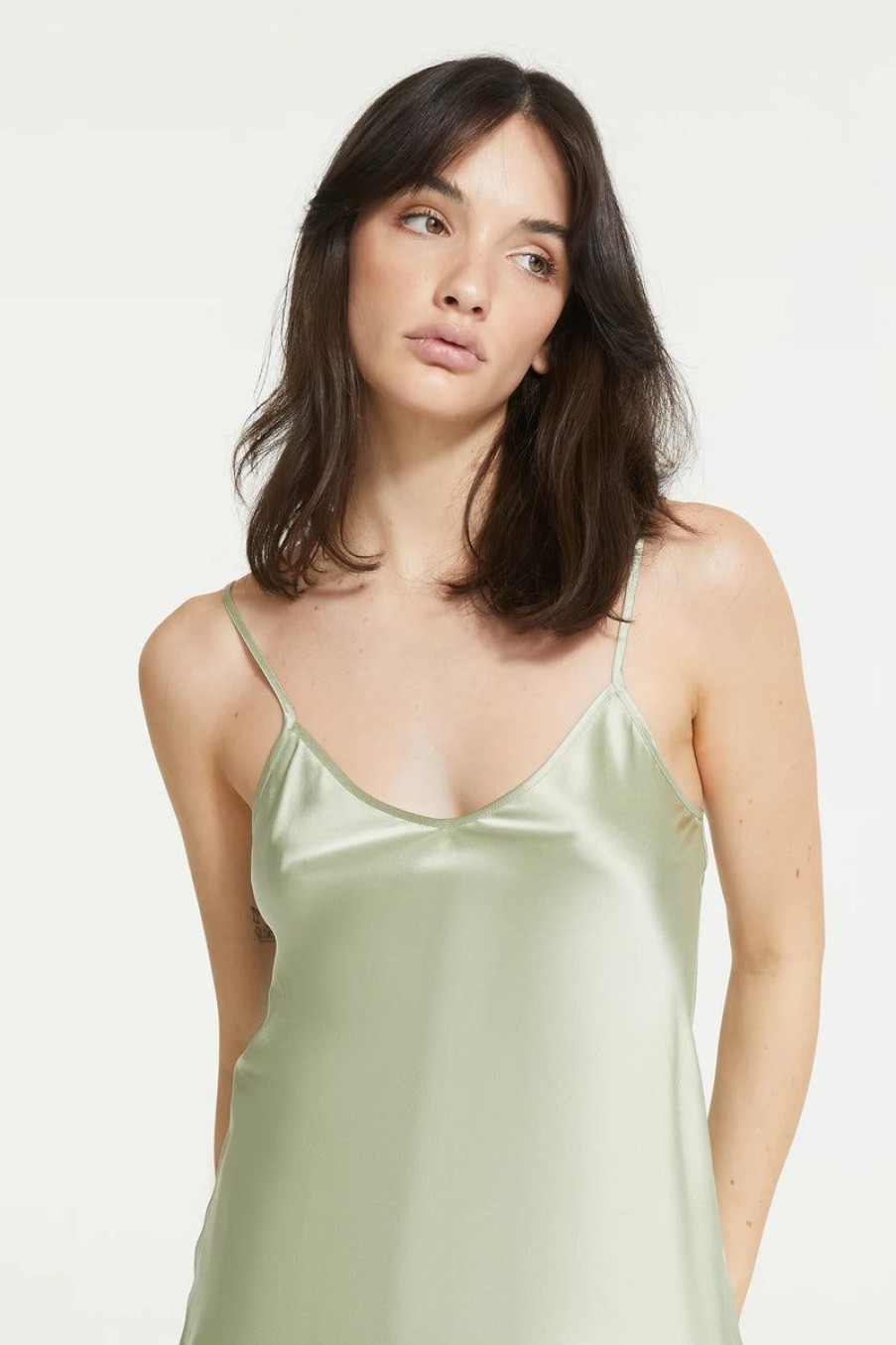 Silks GINIA | Ginia - V-Neck Silk Cami Lint