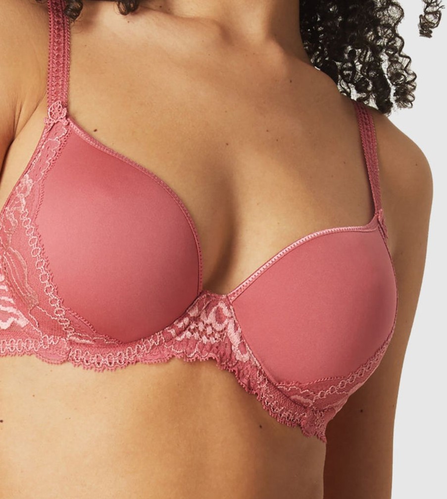 Bras Simone Perele | Simone Perele - Promesse 3D Plunge Rose Blush