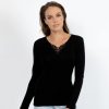 Basics Baselayer | Baselayers - Pure Wool Long Sleeve With Lace