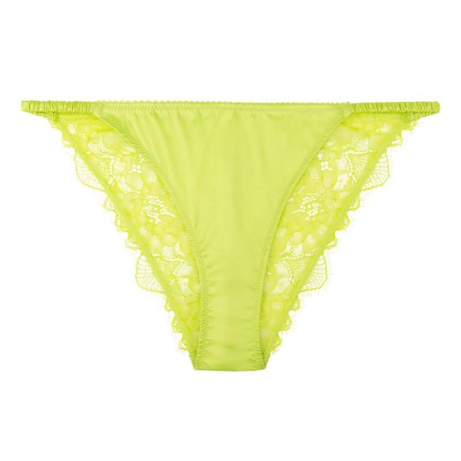 Sleepwear Love Stories | Love Stories - Wild Rosie Delicate Lace Brief Lime