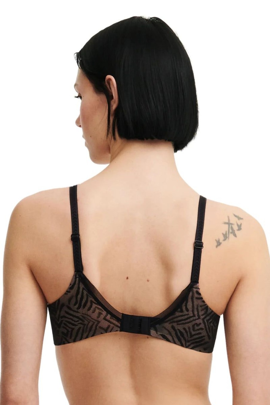 Bras Chantelle | Chantelle - Graphic Allure Covering Bra Black