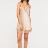 Silks GINIA | Ginia - Silk Lace Chemise Mink