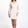 Sleepwear Love u0026 Lustre | Love & Lustre - Long Sleeve Supima Cotton Silk Trim Nightie