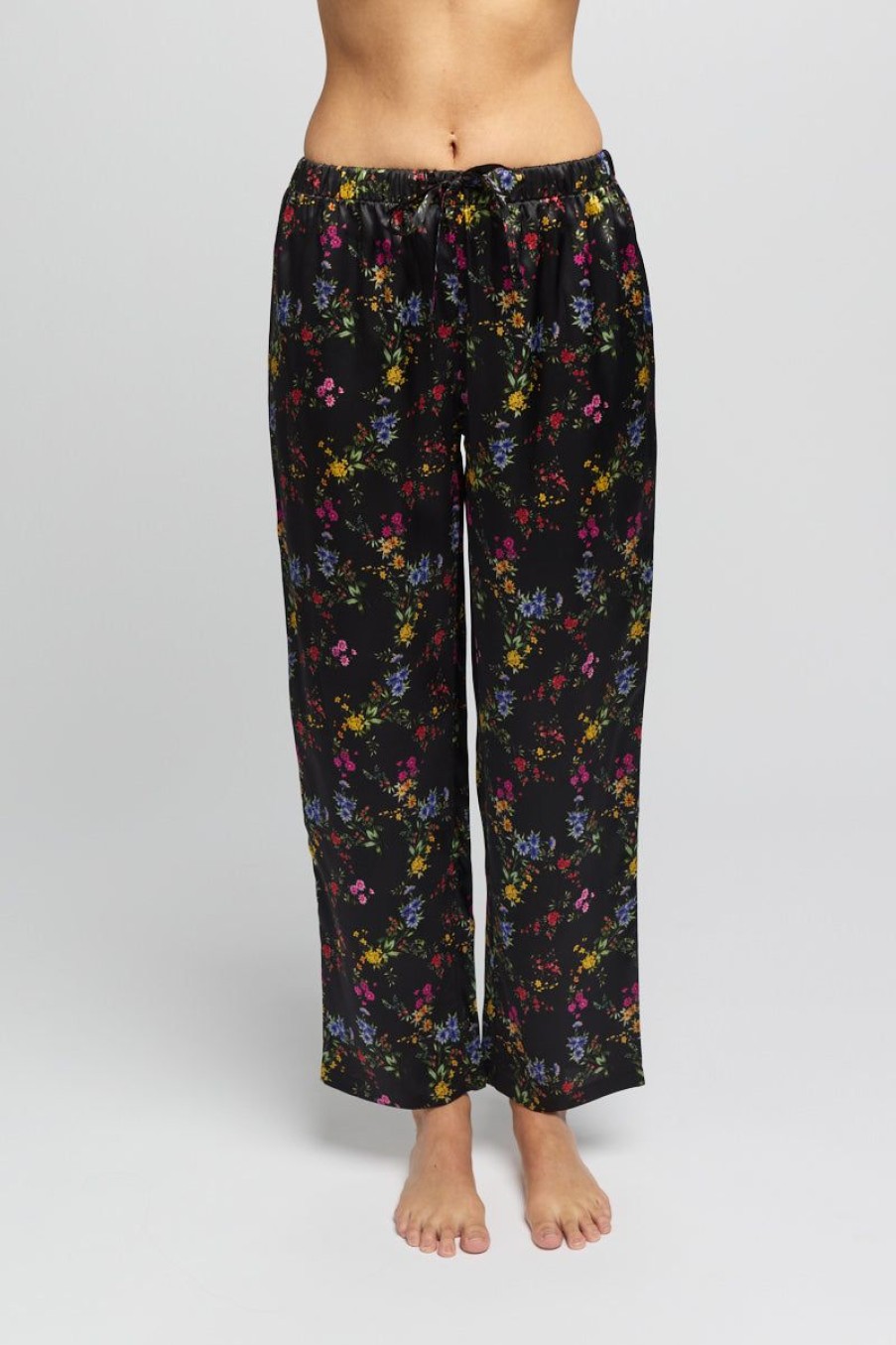 Sleepwear Love u0026 Lustre | Love & Lustre - Silk Sleep Pant Midnight Garden