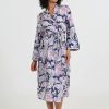 Sleepwear Papinelle | Papinelle - Ella Luxe Maxi Robe Wisteria