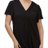 Sleepwear Yuu | Yuu - Diamond Pleat V Neck Top Navy