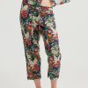 Sleepwear Papinelle | Papinelle - Clara Silk/Cotton Crop Pant Navy