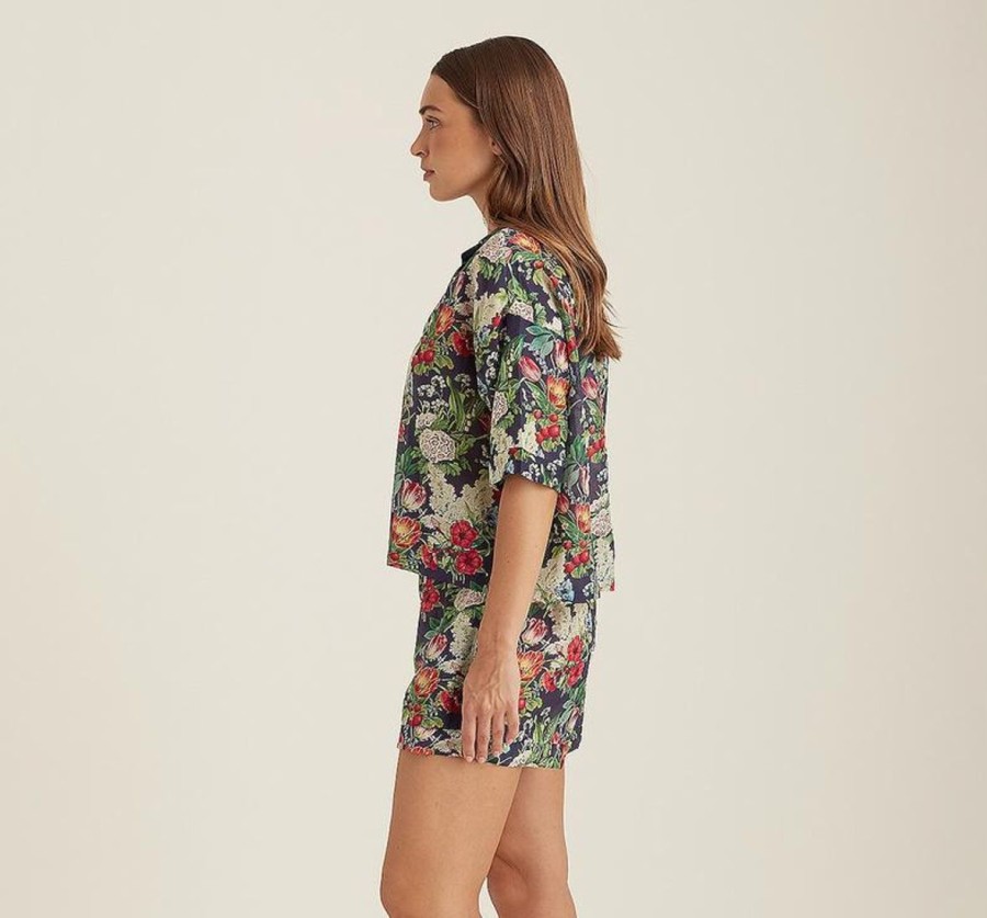 Sleepwear Papinelle | Papinelle - Clara Ss Silk/Cotton Shirt