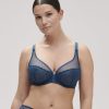 Bras Simone Perele | Simone Perele - Delice Full Cup Plunge Prestige Blue