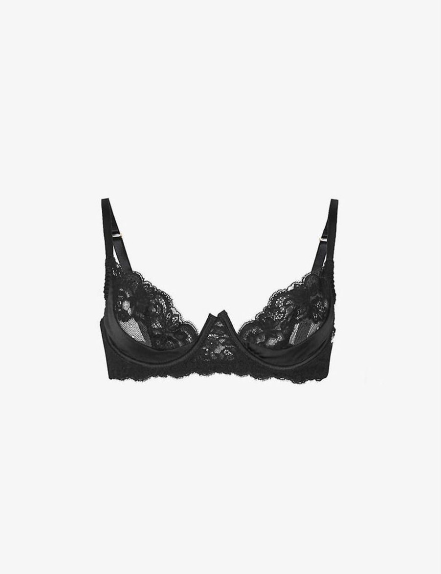 Bras Coco de Mer | Coco De Mer - Seraphine Plunge Bra Black