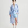 Sleepwear Papinelle | Papinelle - Cheri Blossom Maxi Robe Powder Blue