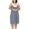 Sleepwear Yuu | Yuu - Sleeveless Ikat Dress Navy