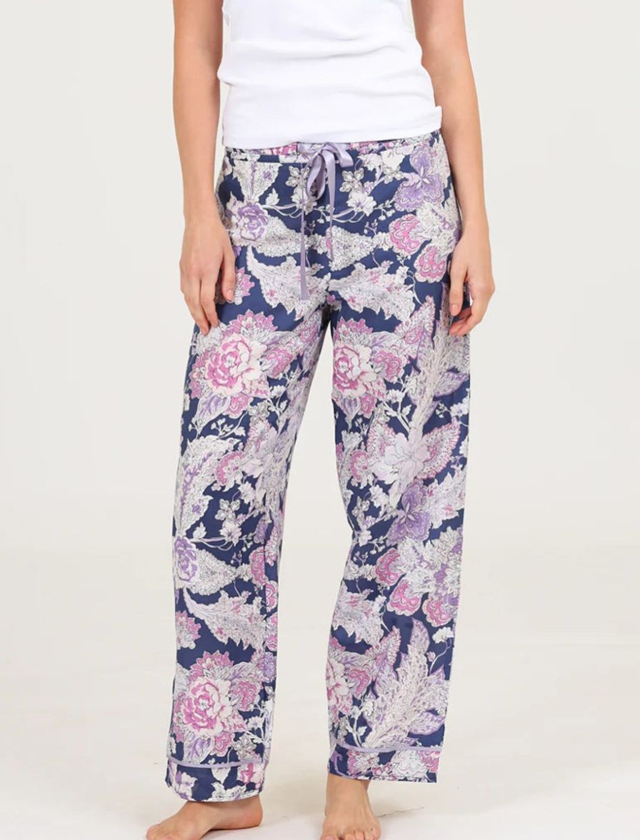 Sleepwear Papinelle | Papinelle - Ella Luxe Full Length Pant Wisteria