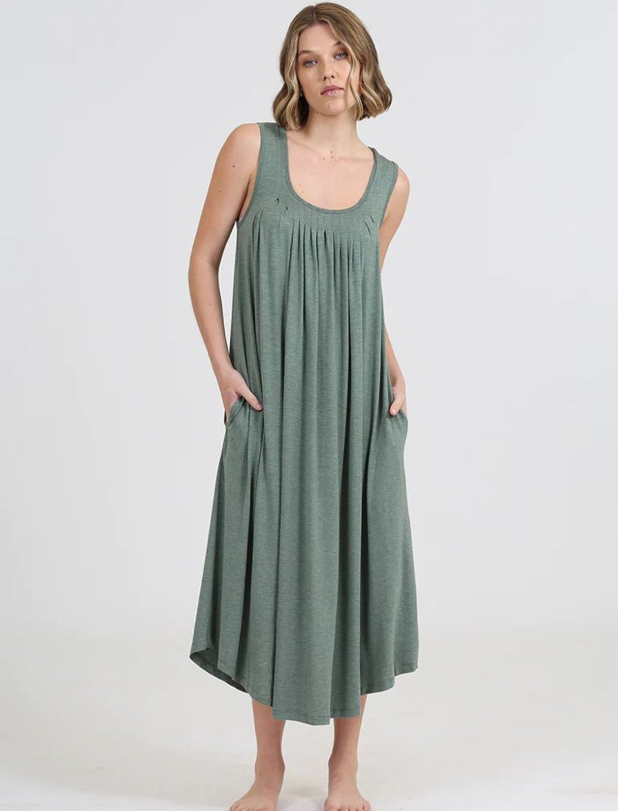 Sleepwear Papinelle | Papinelle - Kate Modal Maxi Nightie Moss