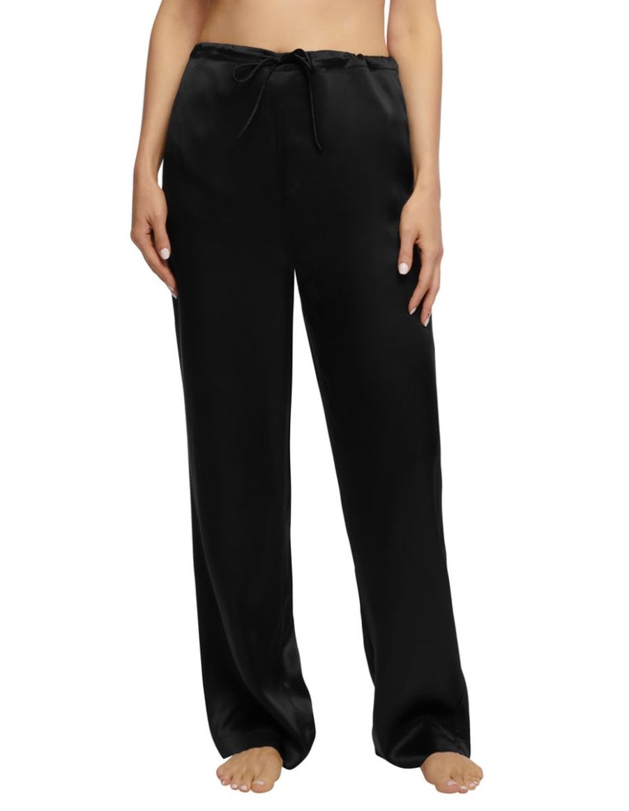 Silks Sainted Sister | Sainted Sisters - Palazzo Silk Pants Black