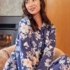 Sleepwear Papinelle | Papinelle - Alice Floral Pj In Navy