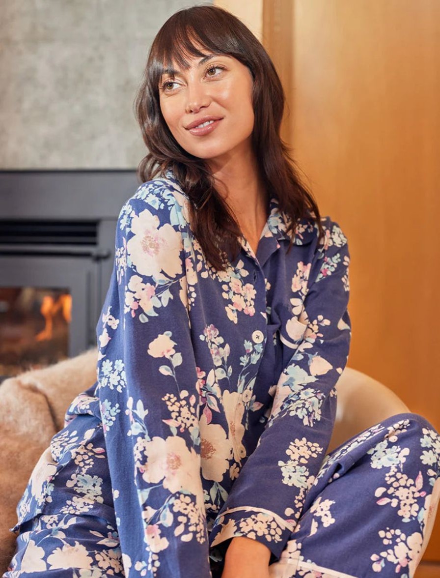 Sleepwear Papinelle | Papinelle - Alice Floral Pj In Navy